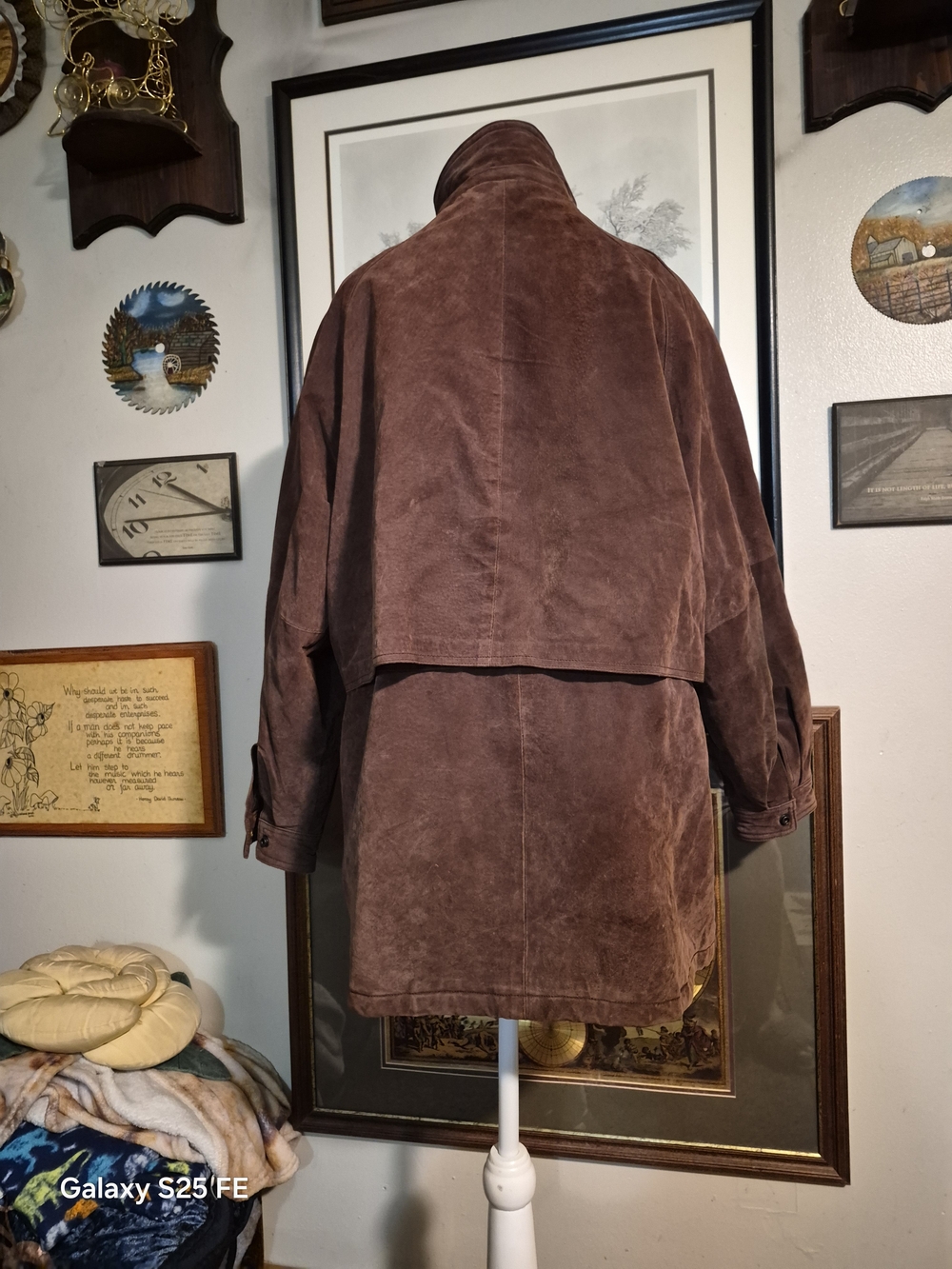 Kathy Ireland Chocolate Brown Genuine Leather Winter Coat XL - Picture 3 of 8
